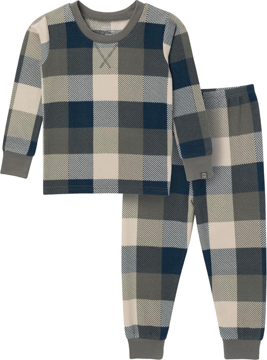 Modern Moments by Gerber Baby and Toddler Hacci Snug Fit 2-Piece Pajama Set