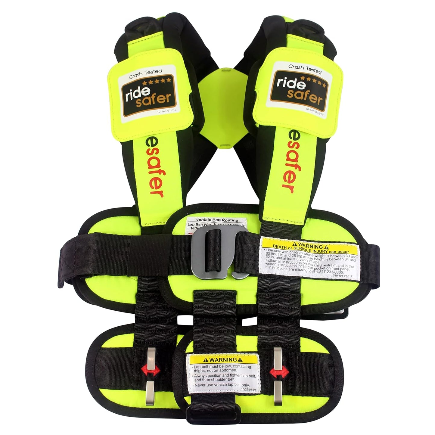 Large Yellow, Lightweight, Compact, Portable Car Seat - Perfect for Travel and Everyday Child Safety
