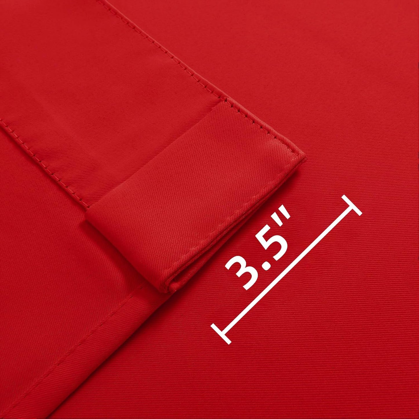 Joydeco Blackout Curtains 96 Inches Long for Bedroom, Thermal Insulated Black Out Curtains 2 Panels Set, Room Darkening Drapes for Living Room Window (W52 x L96 Inch, Red)