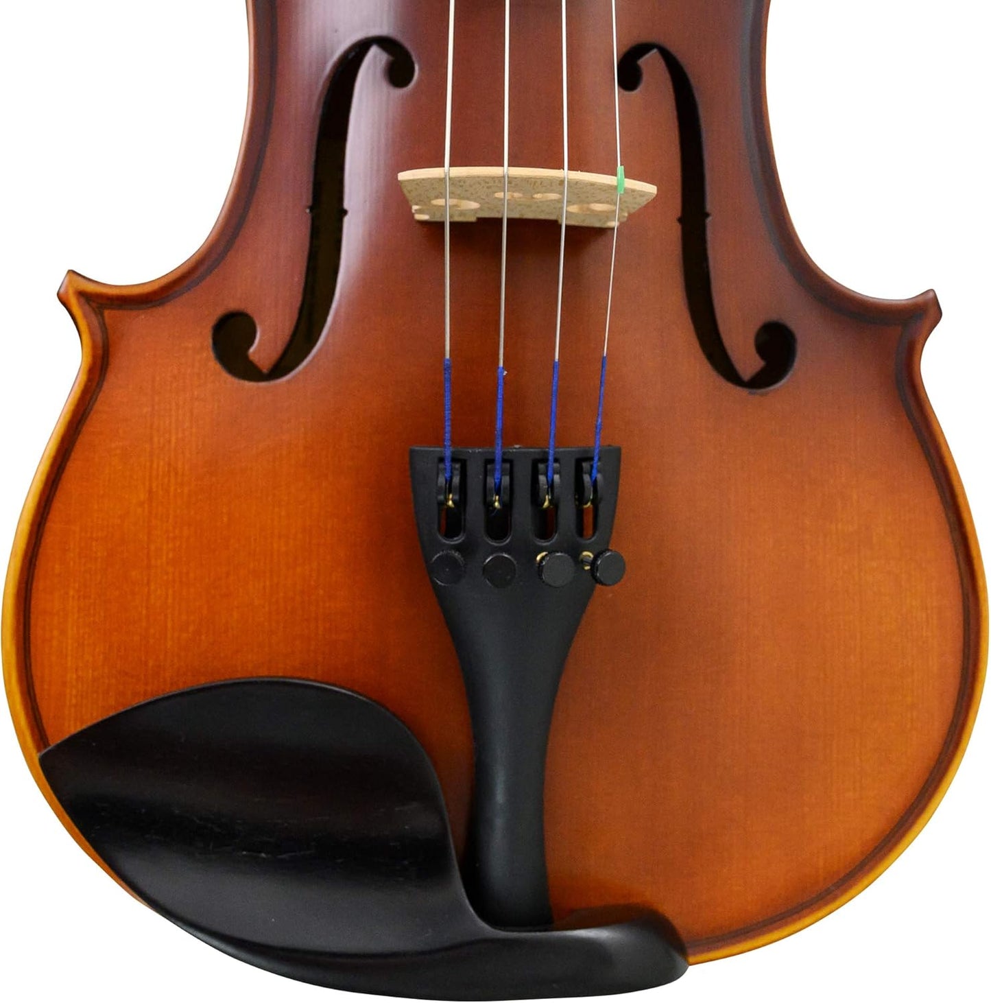 Bunnel Premier Violin Outfit 4/4 Full Size - Carrying Case and Accessories Included - Solid Maple Wood and Ebony Fittings By Kennedy Violins