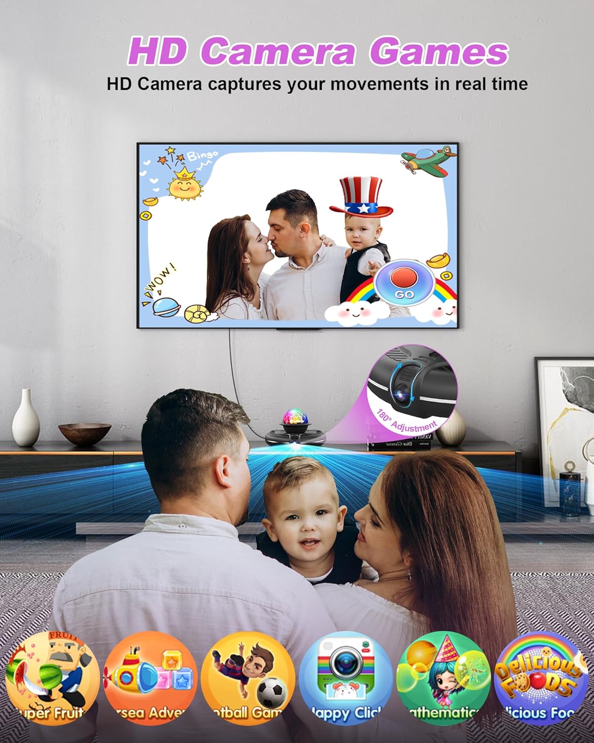Dance Mat, Electronic Dance Mat for TV with Camera, Non-Slip Dance Mat for Girls, Birthday Gifts Dance Game Mat for Kids Adults Girls Boys (Black)