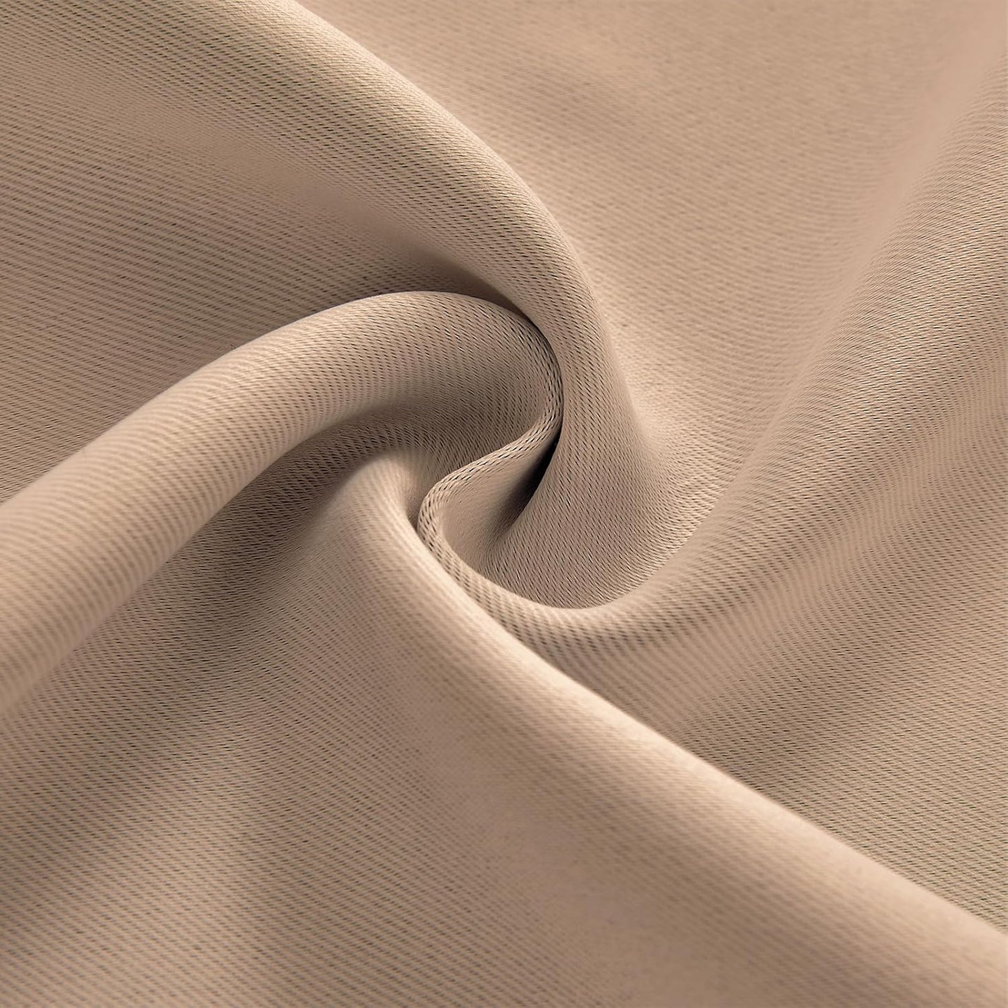 Joydeco 72 Inch Blackout Curtains for Bedroom, Thermal Insulated Black Out Curtains, Room Darkening Drapes for Living Room Window Rod Pocket Back Tab (W52 x L72 Inch, Khaki)