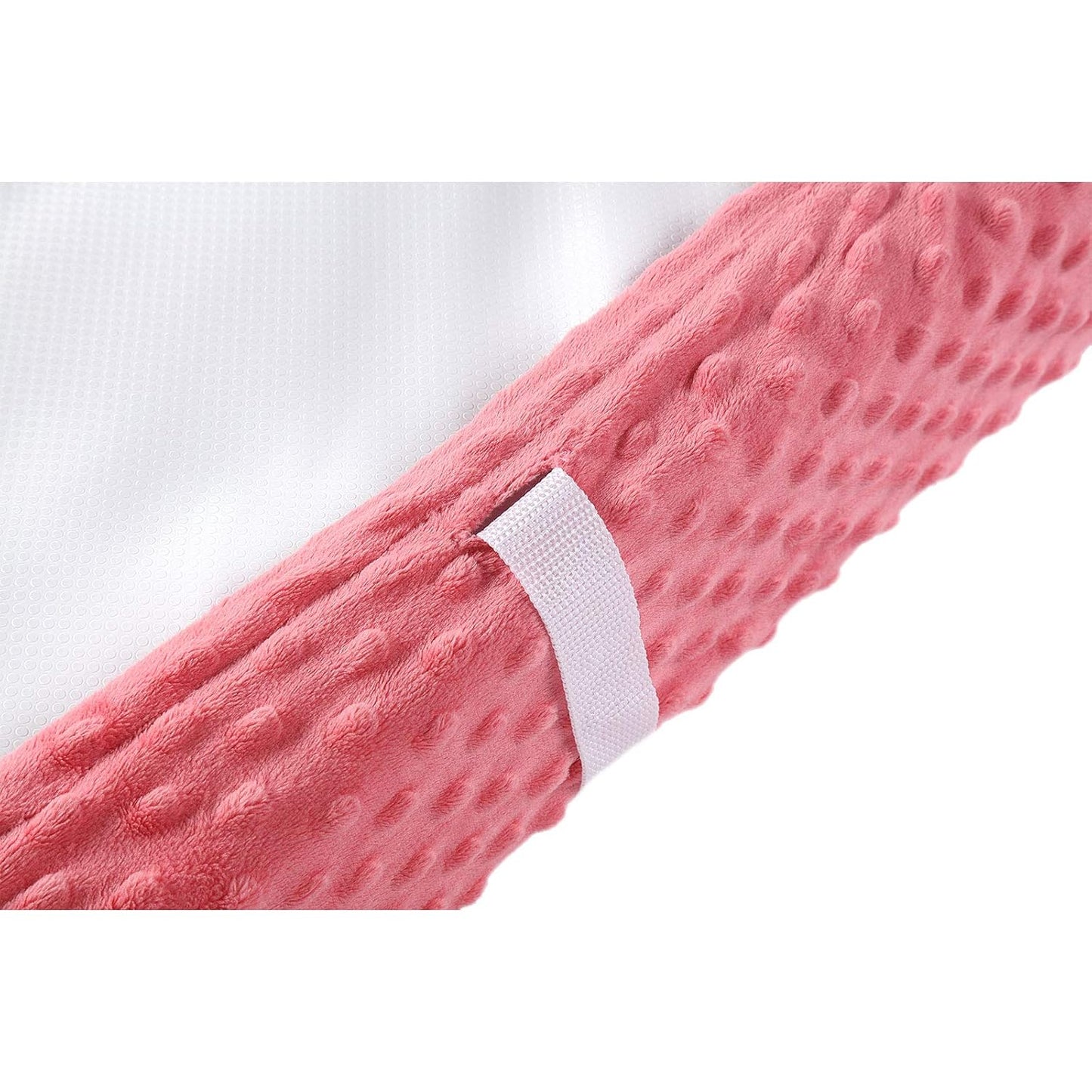 Baby Changing Pad Cover, Super Soft Plush Dot Diaper Changing Table Covers for Baby Girls and Boys, Ultra Comfortable, Safe for Babies, Fit 32"/34'' x 16" Pad (Strawberry Red)