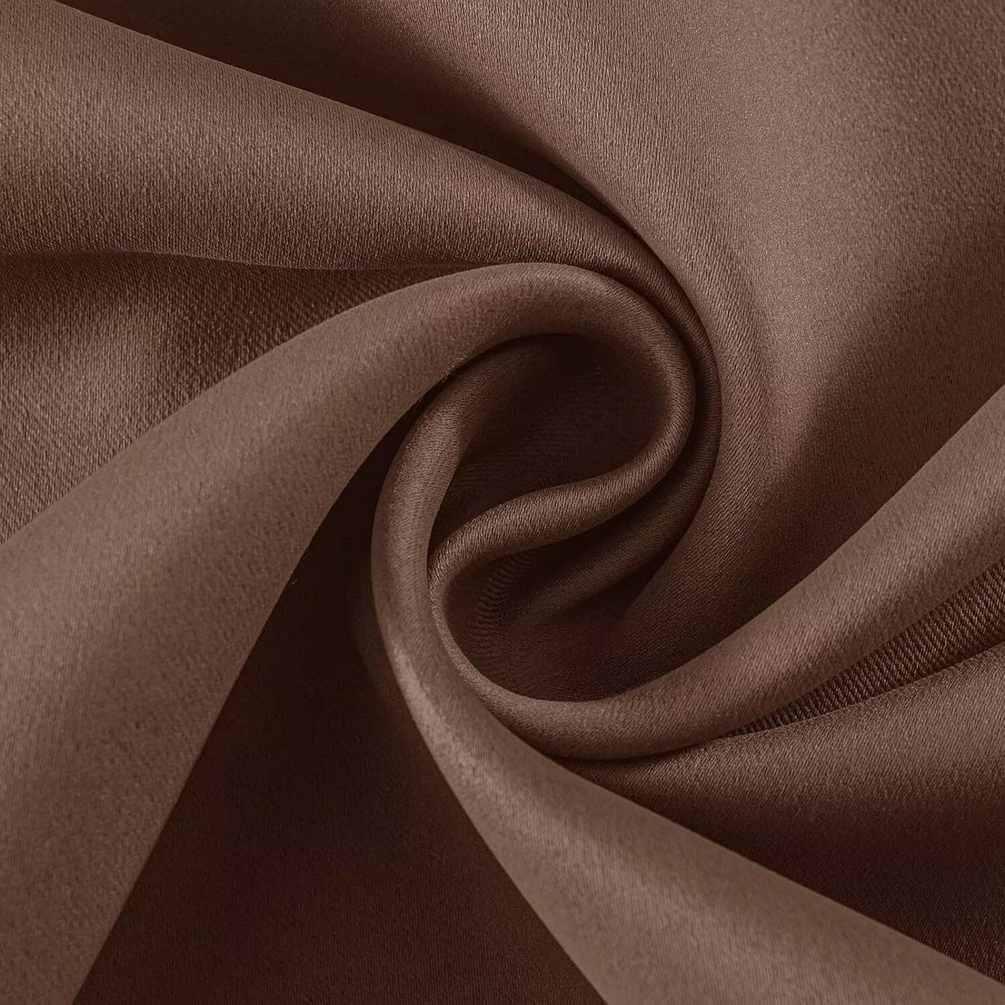 Joydeco Blackout Curtains 45 inch Length 2 Panels Set, Thermal Insulated Long Curtains & Drapes 2 Burg, Room Darkening Grommet Drapes for Bedroom Living Room Windows (W52 x L45 Inch, Brown)