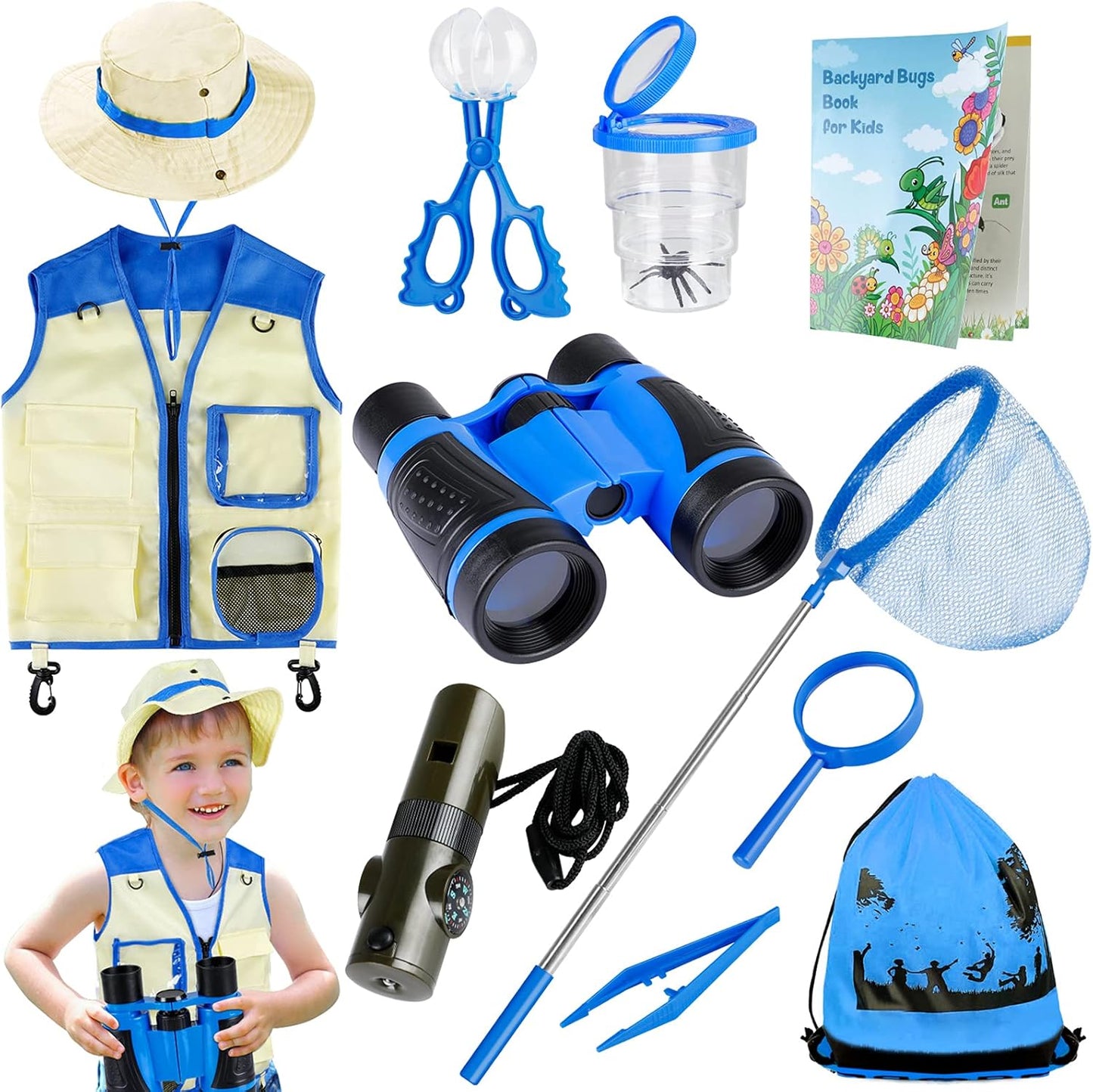 INNOCHEER Bug Catcher for Kids, Kids Explorer Kit, Kids Outdoor Toys for Toddlers 3-5, Outdoor Toys for Kids Ages 4-8, Gifts Toys for 3 4 5 6 7 8+ Year Old Boys, Outside Toys for Kids Ages 4-8 8-12
