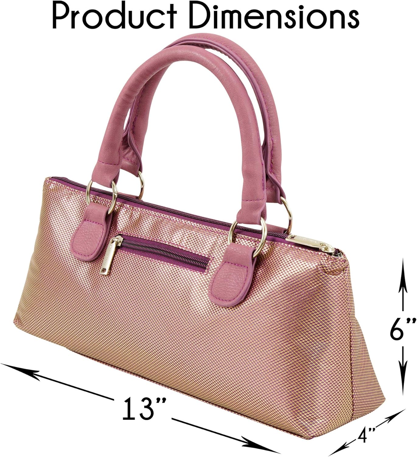Wine Clutch Bag (Thermal Insulated) Trendy Women’s Carry Tote | Holds Red & White 750mL Bottles | Trendy Fashion | Incl. Portable Waiter-Style Corkscrew