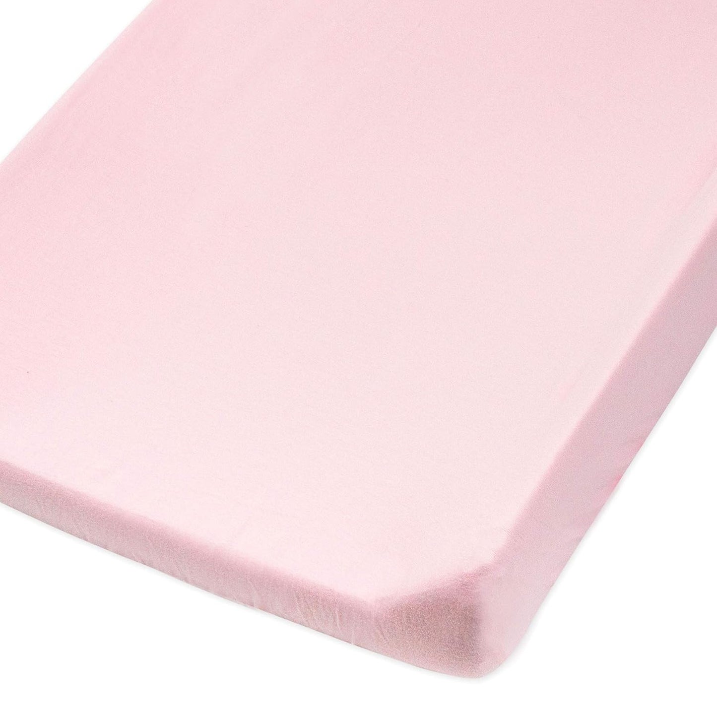 HonestBaby Organic Cotton Changing Pad Covers (Set of Two), Rose Blossom/Pink, One Size