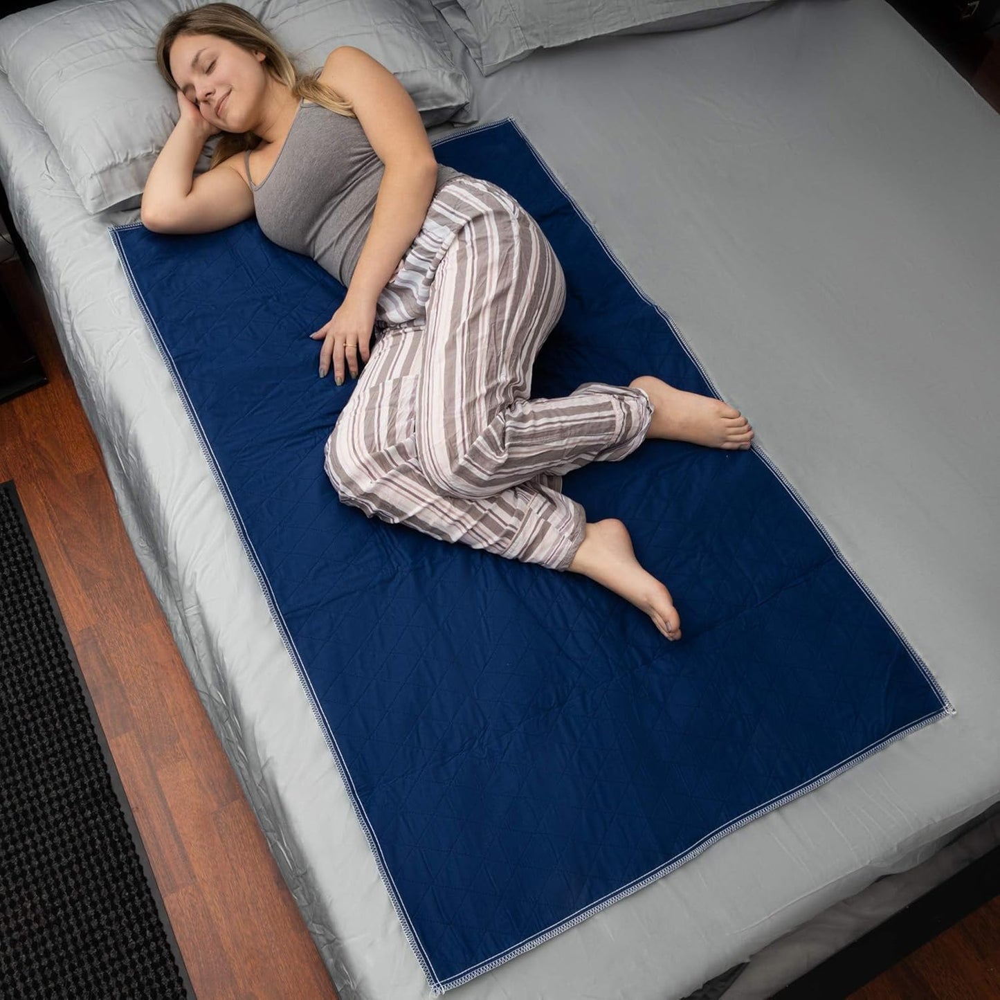 Inspire Waterproof Mattress Protector, Dark Colored to Hide Stains, Extra Large 34 x 54, Quilted Bed Pad for Incontinence Washable, for Adults and Kids