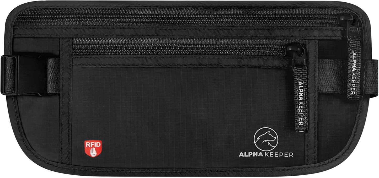 Hidden Money Belt for Travel for Men, Waist Wallet Anti Theft, RFID Passport Holder For Travel Men Or Women, Money Pouch, RFID Passport Holder