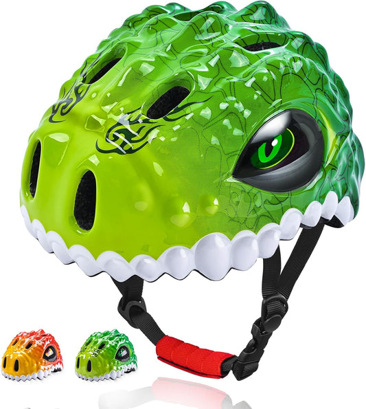 Toddler/Kids Bike Helmet Set for Boys Girls 3D Adjustable Kids Helmet Protective Gear Set Knee Elbow Wrist Pads and Multi-Sports Skateboard Scooter Cycling Roller Balance Bike