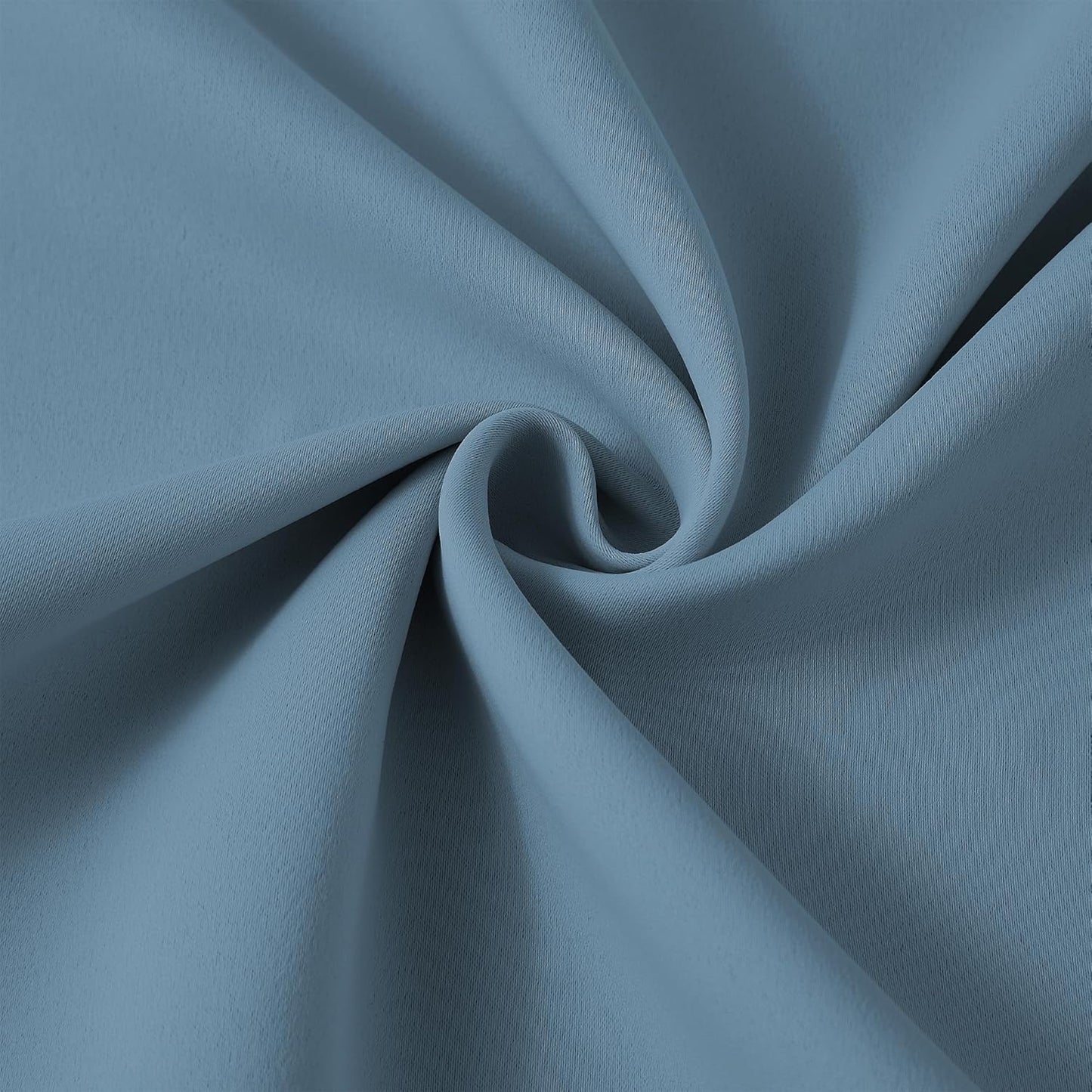 KEQIAOSUOCAI Pinch Pleated Dark Slate Steel Blue Curtains 96 Inches Long, Luxury Room Darkening Window Treatment Drapes for Nursery Bedroom Living Room, 40 x 96 Inch, Dusty Stone Blue, Set of 2