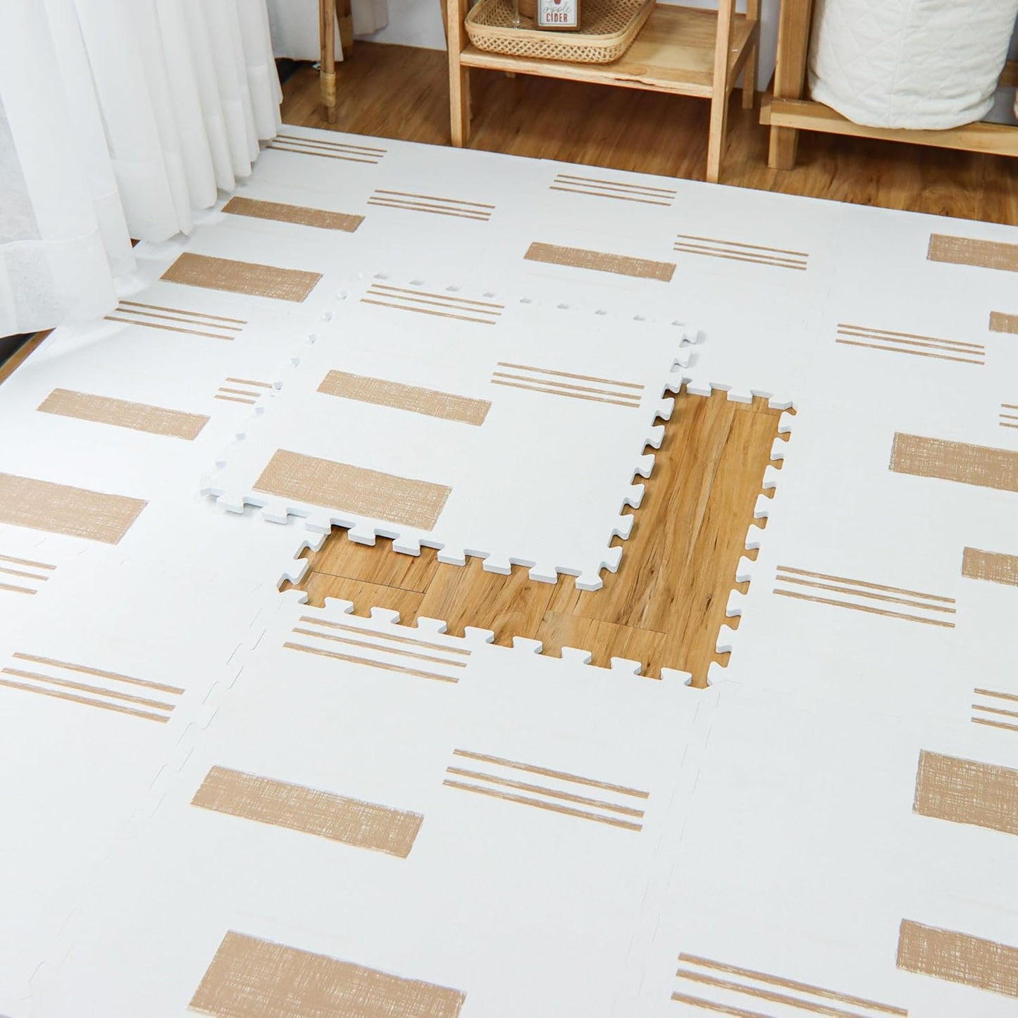 Baby Play Mats for Floor - Sol (6x6ft) - Premium EVA Foam Play Mat for Babies & Toddlers - Perfect for Tummy Time, Crawling, Playroom - Stylish & Comfortable Kids Play Mat