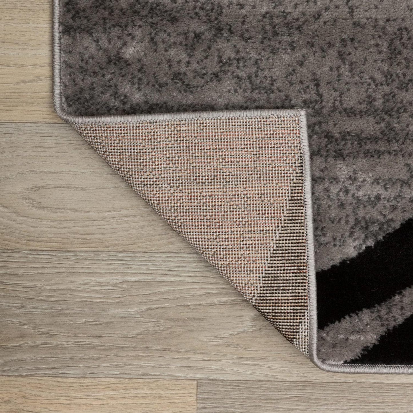Rugshop Modern Wavy Circles Design Area Rug 7' 10" x 10'2" Gray