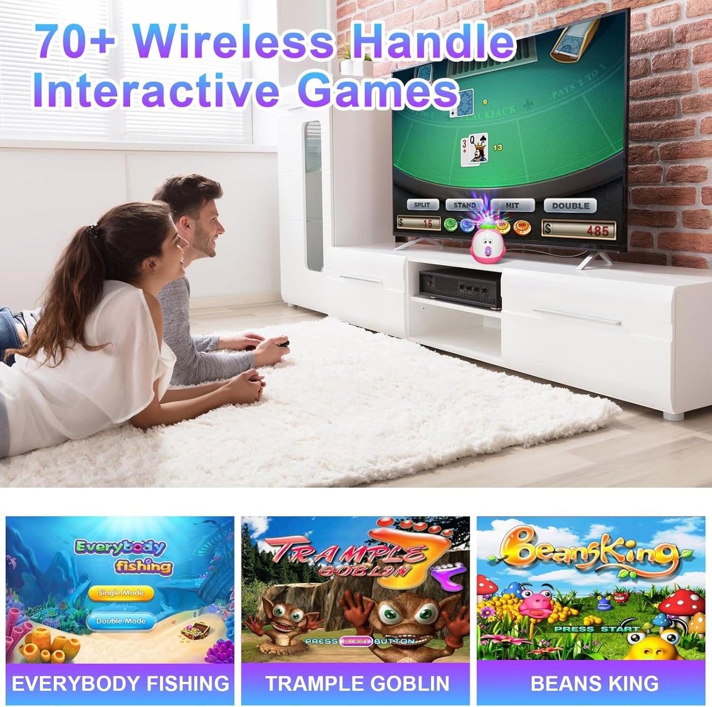 Dance Mat for Kids and Adults,Double Dance Mats with Camera,Electronic Dance Pad for TV, Dancing mat for Exercise,Plug& Play Game for Kids,Gifts for Girls Boys Ages 3+