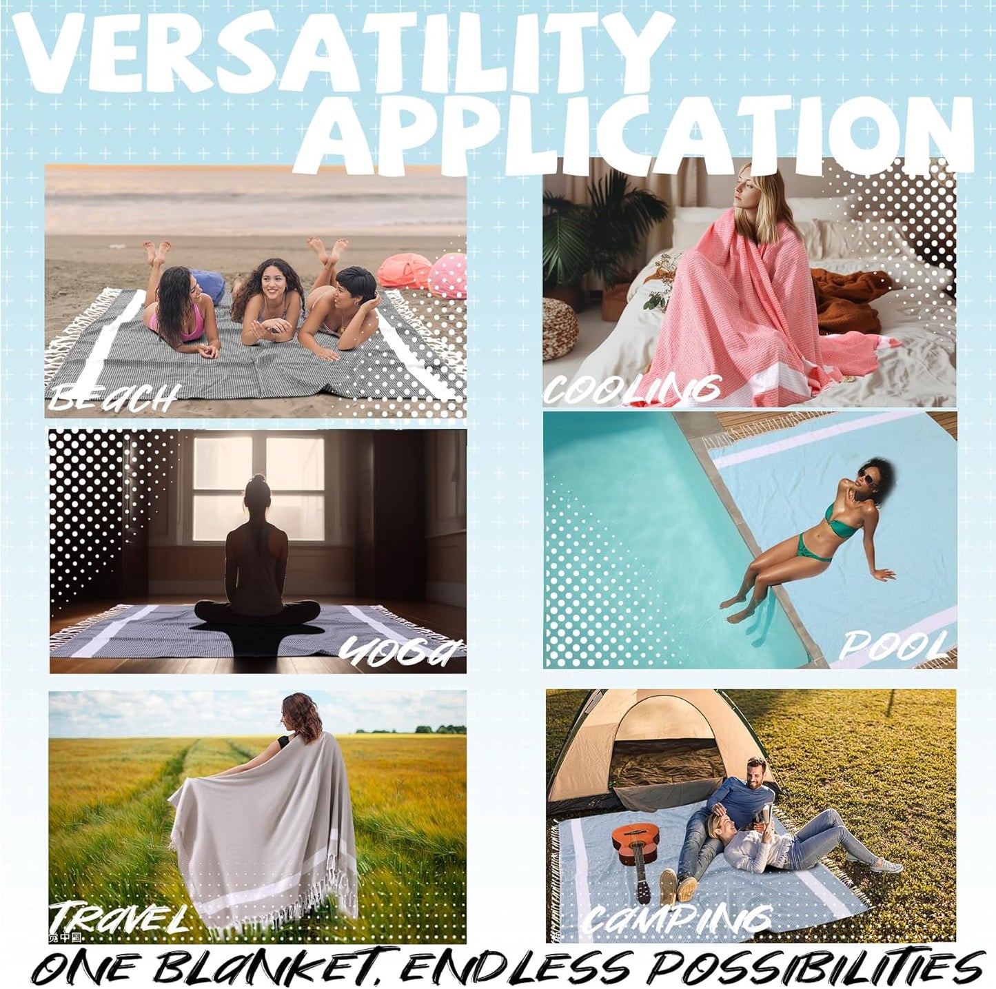 Lightweight Woven Throw Blanket Large Soft Travel Essentials Airplane Accessories Long Flight Necessities Airport Must Haves Plane International Flying Stuff Airline Items Oversea Umrah Need Purple
