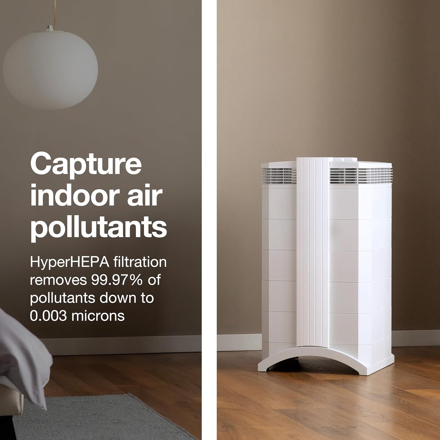 IQAir HealthPro Plus XE Air Purifier - 2-Pack- Smart HyperHEPA Filtration for Large Rooms up to 2250 sq ft - Viruses, Allergens, Smoke, Mold, Dust, Pet Dander, Swiss Made, WiFi Enabled