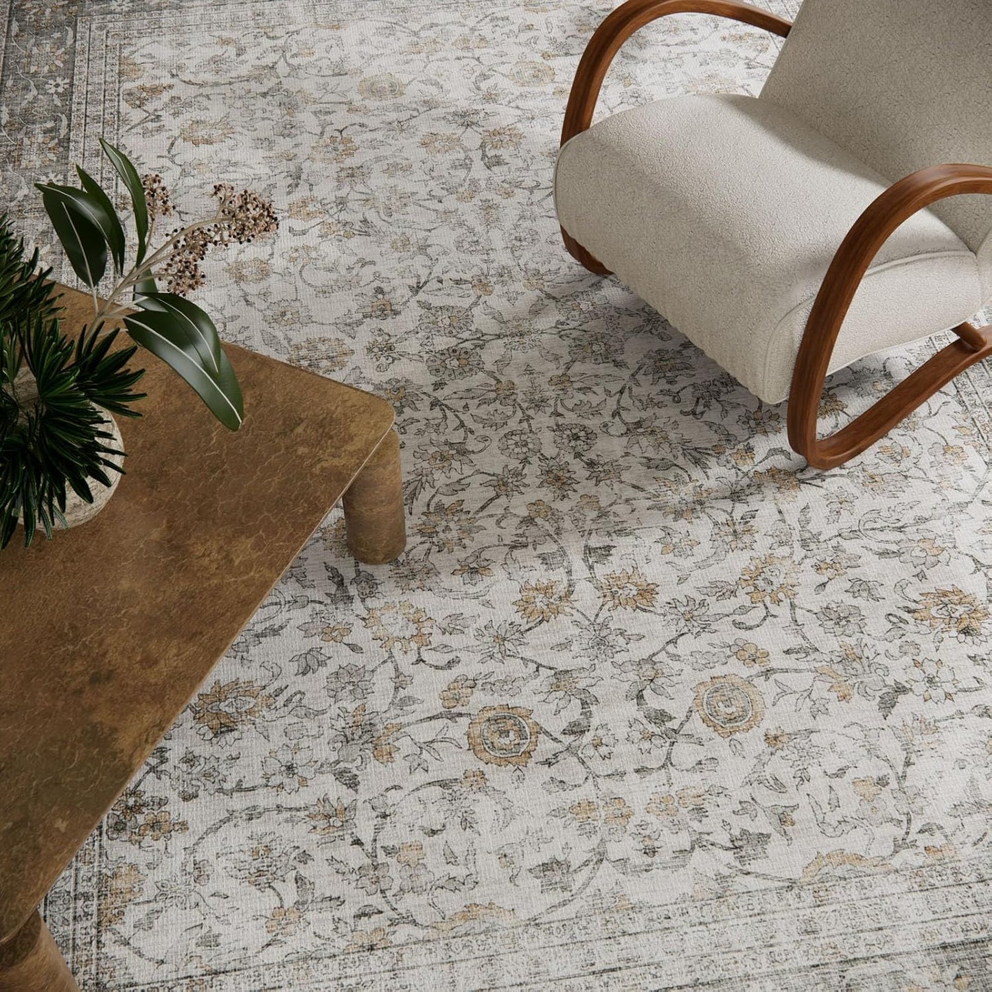 Washable Entryway Small Area Rugs: Door Mat Indoor Entrance 2x3 Boho Rug Stain Resistant Non-Slip Rubber Backing Soft Carpet for Kitchen Front Door Indoor Entrance Entry Bedroom Kids Room