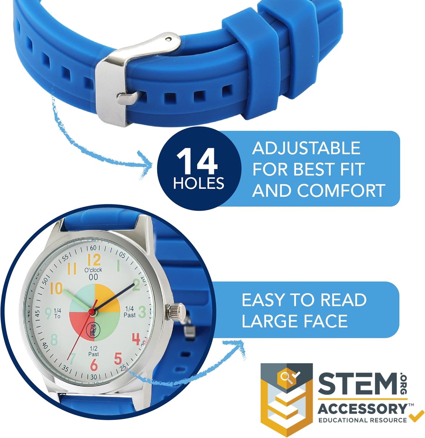 OWLCONIC Analog Kids Watch - Girls & Boys Watches Ages 7-12 - Kids Analog Watch - Telling Time Teaching Tool - Gift Watches for Girls and Boys
