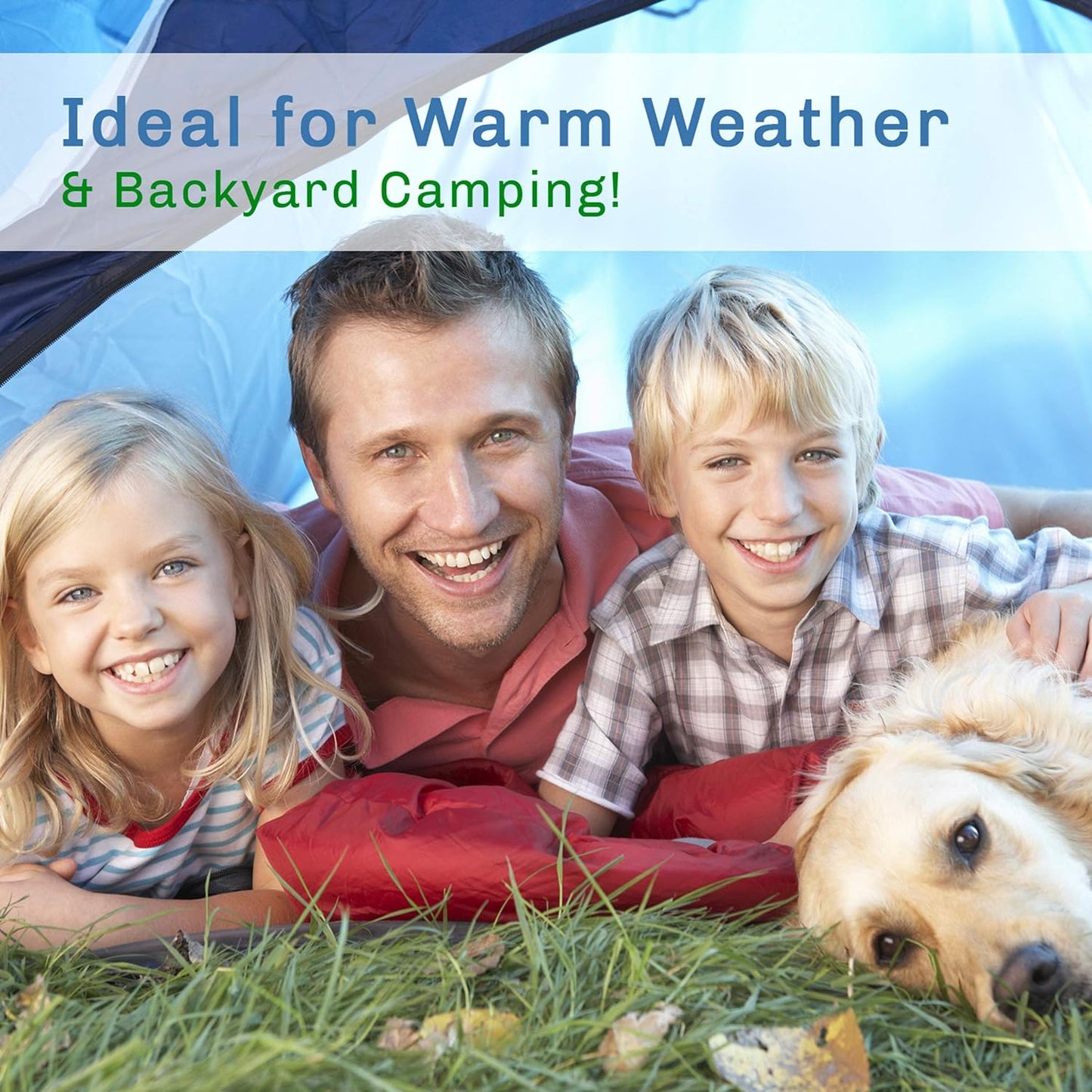 2-Person Dome Tent – Easy Set Up Shelter with Rain Fly and Carrying Bag for Camping
