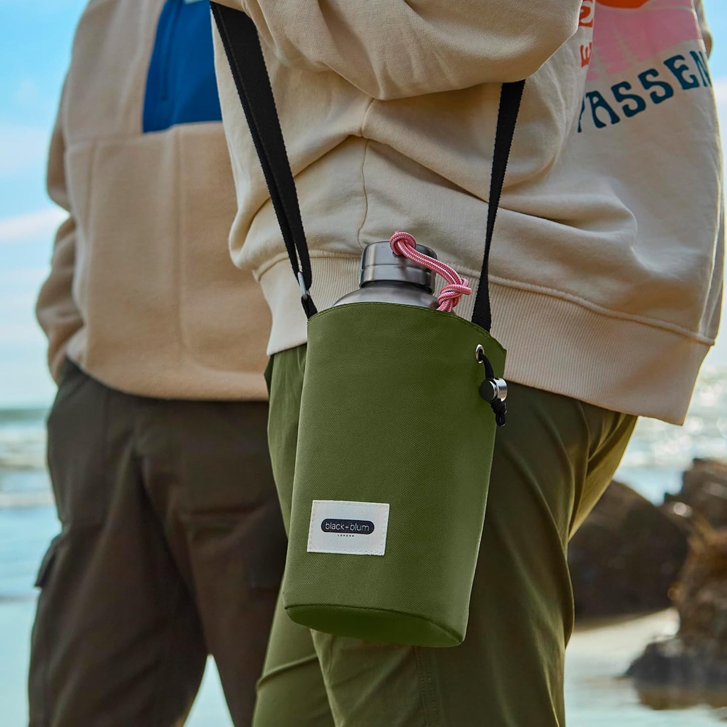 Black+Blum Insulated Bottle Bag - Made with Recycled PET and BPA Free - Bottle Bag for On The Go