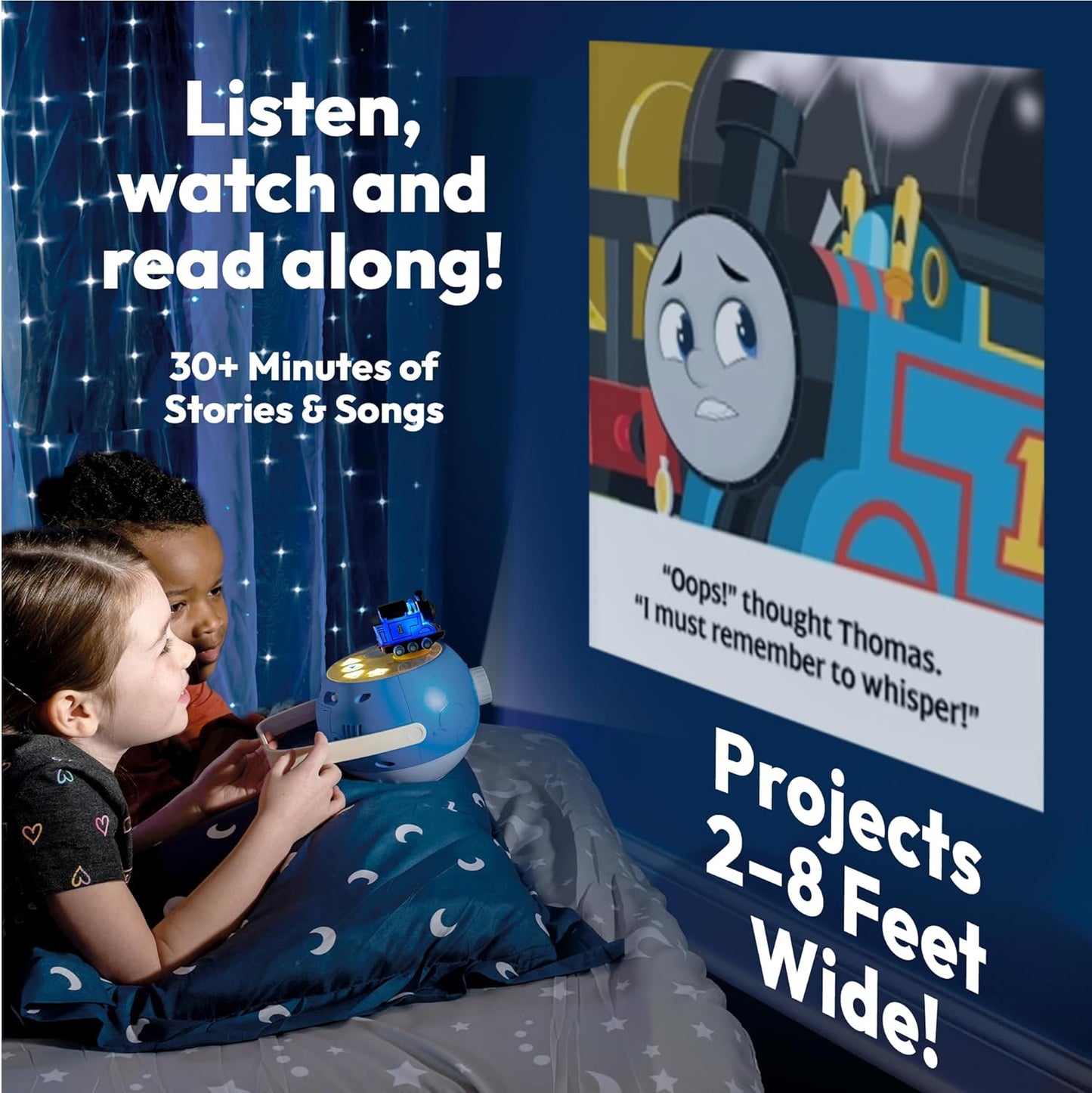 Thomas The Train Figurine Cartridge – Projects 5 Railroad Stories and 5 Songs, Over 30 Minutes of Audio Content | Gift and Toy for Ages 3+