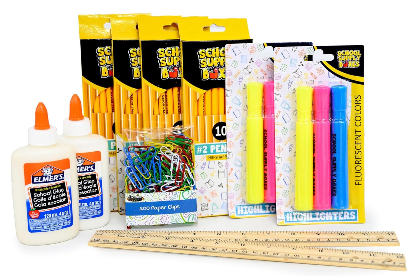 Mega Back to School Bundle | 1 Box - 474 Pieces per Box | School Supply Boxes - Back to School Essentials | Includes All of Your Back to School Needs for Students & Teachers