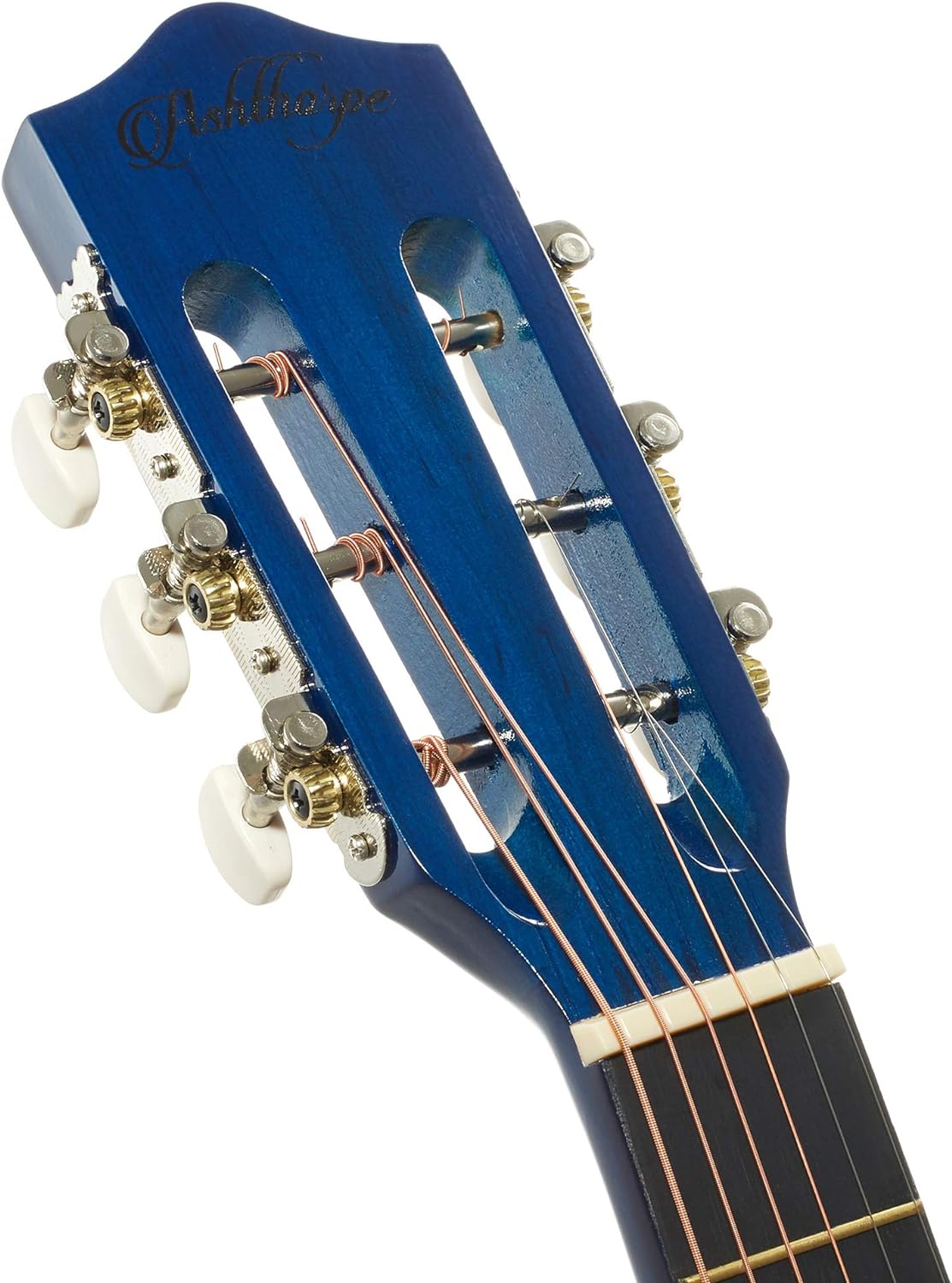 Ashthorpe 30-inch Beginner Acoustic Guitar Package (Blue), Basic Starter Kit w/Gig Bag, Strings, Strap, Tuner, Picks