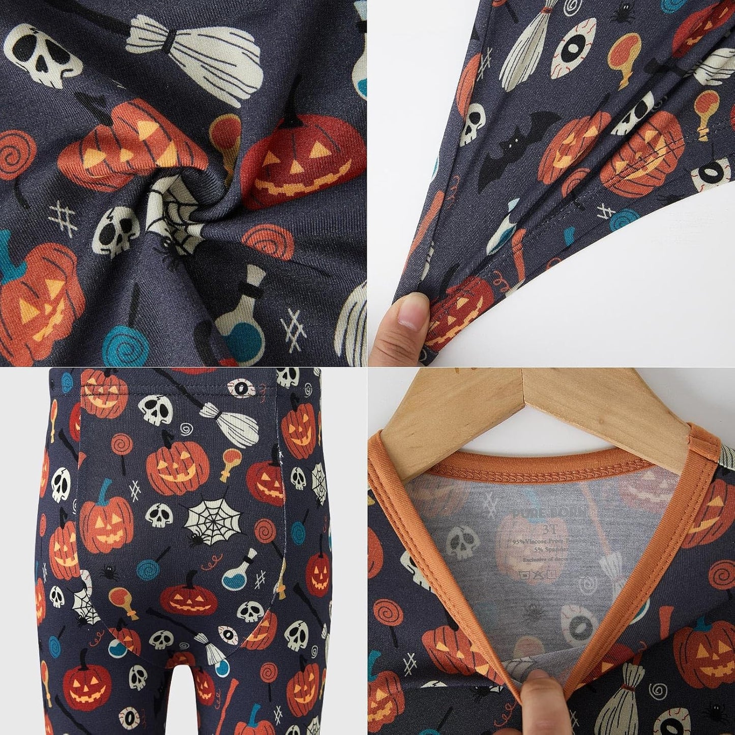 pureborn Baby Toddler Kids Viscose from Bamboo Pajamas Set Pjs 2pcs 18M-8Y