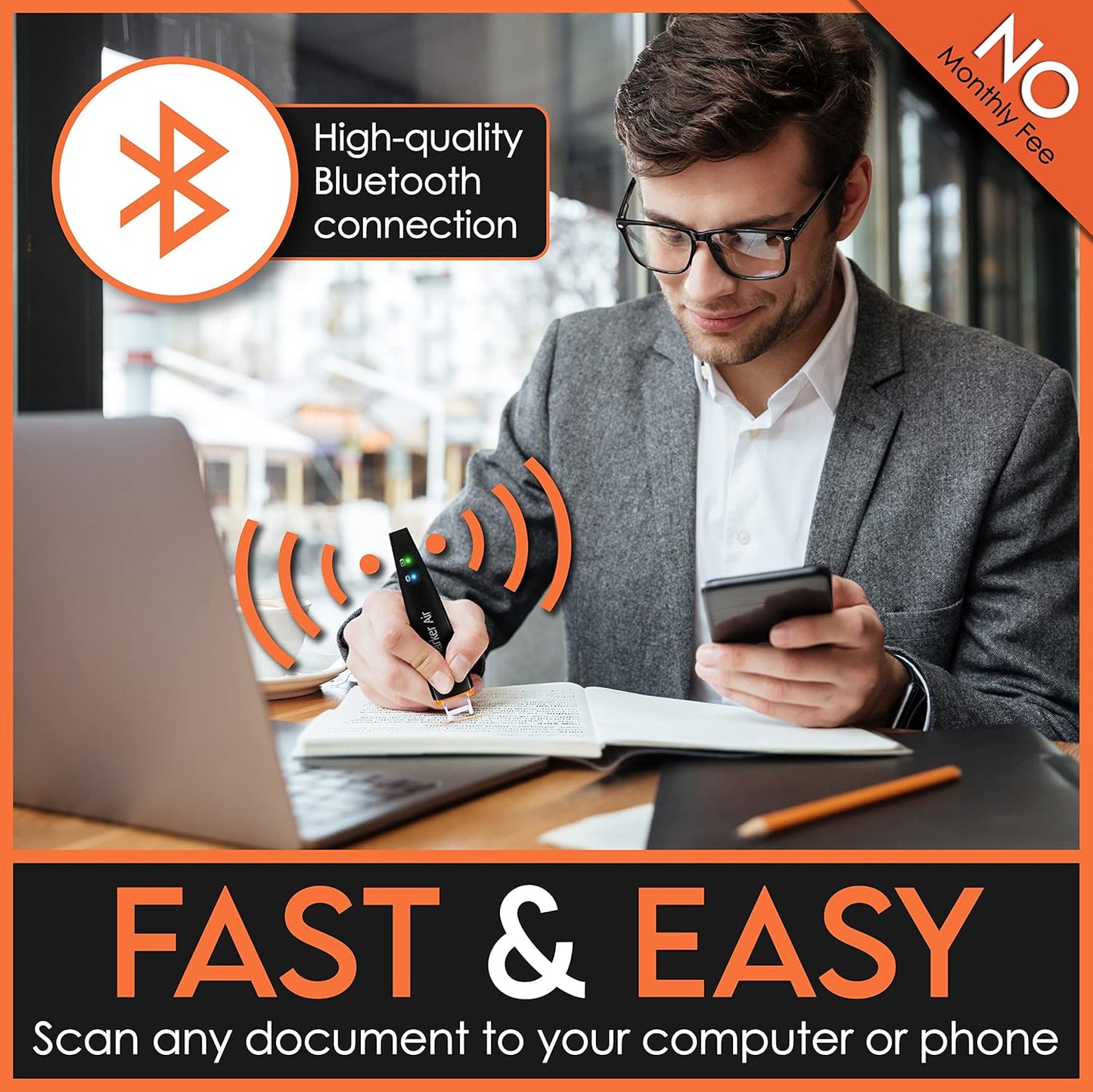 Scanmarker Air Reading Pen & Pen Scanner | Translator Pen for Dyslexia, Students & Professionals - Compatible with Mac, Windows, iOS & Android