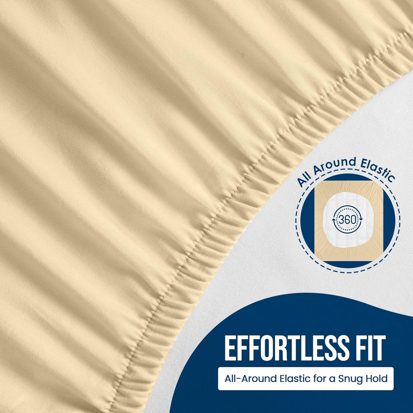 Utopia Bedding Waterproof Mattress Protector Twin XL Size, Premium Terry Mattress Cover 200 GSM, Breathable, Fitted Style with Stretchable Pockets (Beige)