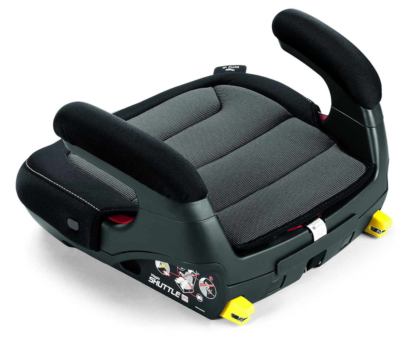 Peg Perego Viaggio Shuttle - Booster Car Seat - for Children from 40 to 120 lbs - Made in Italy - Licorice (Black)