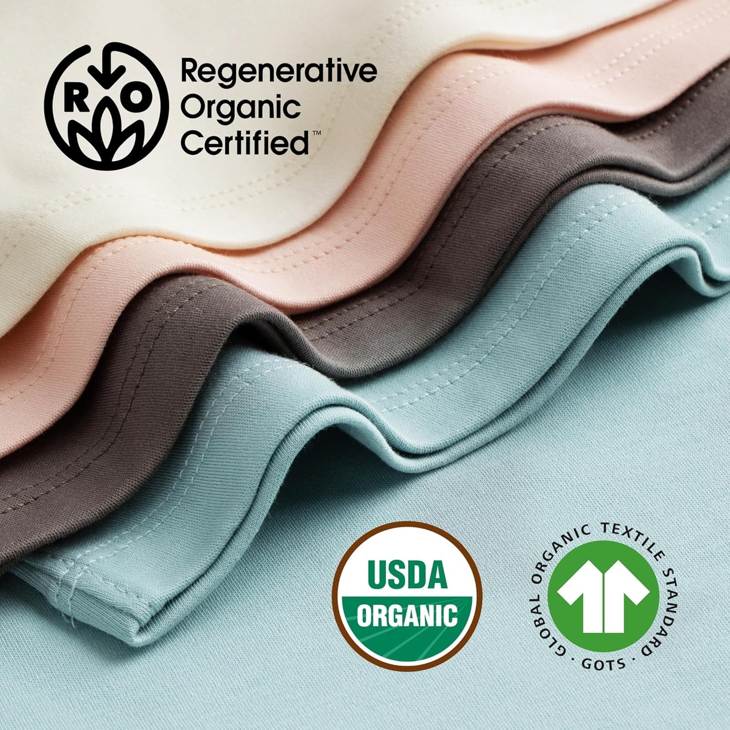 MON CHOU Organic Footless Baby Pajamas – 100% Pima Cotton, Ultra Soft, Lightweight & Breathable All-Season Sleepers