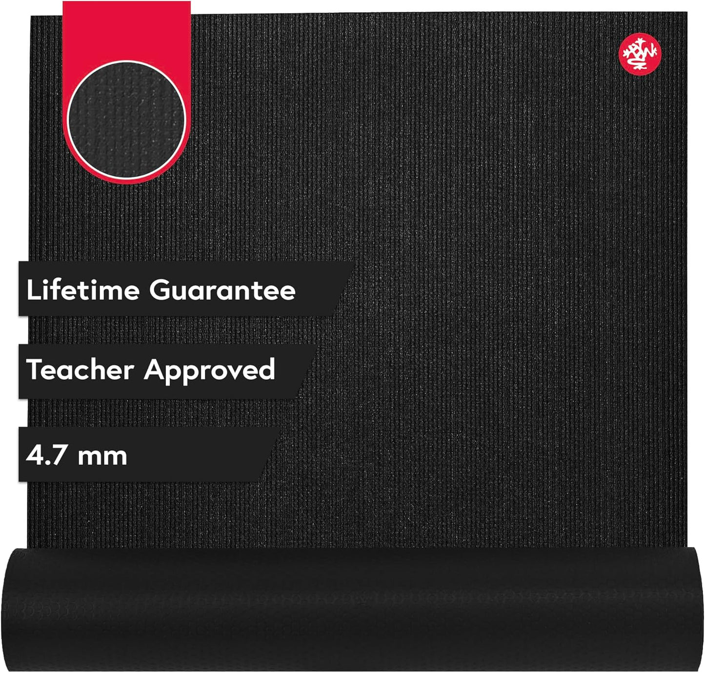 Manduka PROlite Yoga Mat 71" - 4.7mm | Lifetime Durability | Hygienic Construction | Teacher Approved | 71 x 24 inches